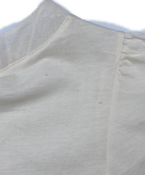 Salvatore Ferragamo（サルヴァトーレ フェラガモ）Salvatore Ferragamo (サルヴァトーレ フェラガモ) シルク切替カットソー アイボリー サイズ:38の古着・服飾アイテム