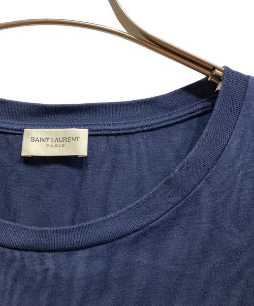 Saint Laurent Paris（サンローランパリ）Saint Laurent Paris (サンローランパリ) フロントロゴTシャツ/TT08 464572 YBRE2 ネイビー サイズ:XLの古着・服飾アイテム