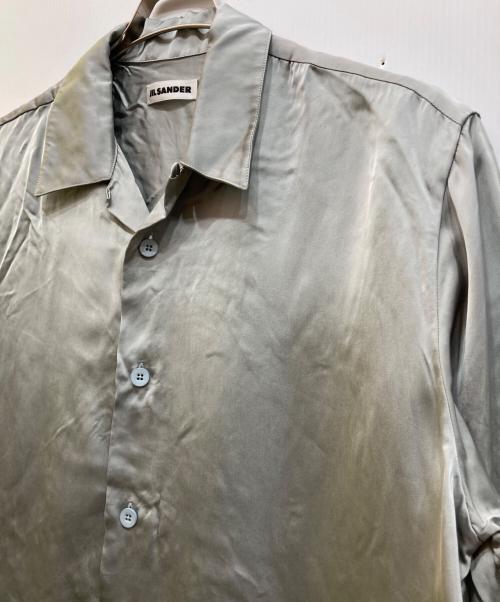 JIL SANDER（ジルサンダー）JIL SANDER (ジルサンダー) ボクシーシルエットレーヨンシャツ グレー サイズ:40-15　3/4の古着・服飾アイテム