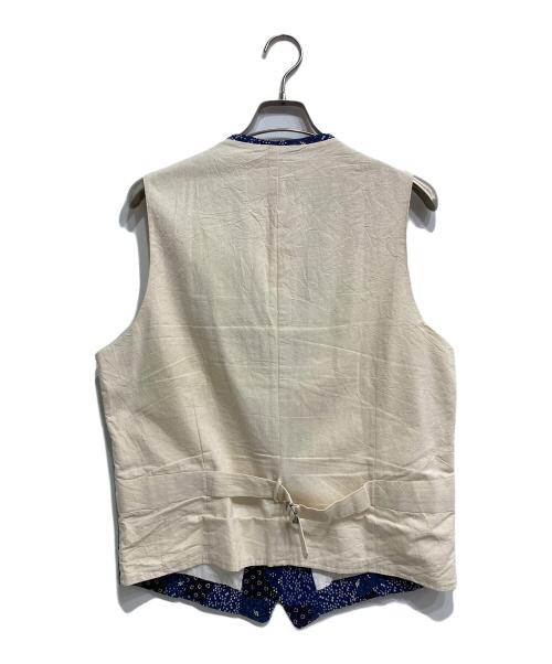 VAN JAC（ヴァン・ヂャケット）VAN JAC (ヴァン) パッチワークベスト ネイビー サイズ:LLの古着・服飾アイテム