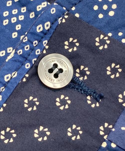 VAN JAC（ヴァン・ヂャケット）VAN JAC (ヴァン) パッチワークベスト ネイビー サイズ:LLの古着・服飾アイテム