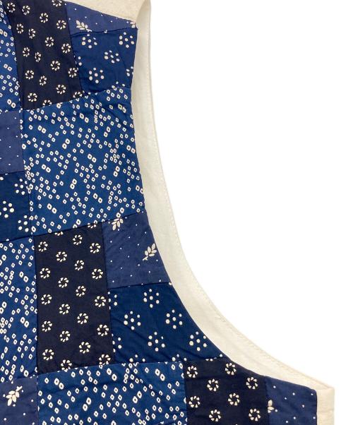 VAN JAC（ヴァン・ヂャケット）VAN JAC (ヴァン) パッチワークベスト ネイビー サイズ:LLの古着・服飾アイテム