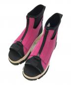 Timberlandティンバーランド）の古着「ブーツサンダル」｜ブラック×ピンク