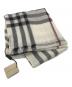 BURBERRY（バーバリー）の古着「ウールシルクチェックストール」｜ベージュ
