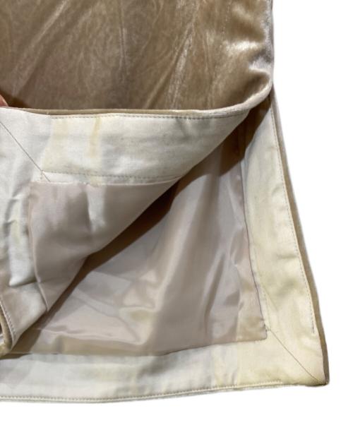 BALLSEY（ボールジィ）BALLSEY (ボールジィ) マットベロア Vネックベスト ベージュ サイズ:36の古着・服飾アイテム