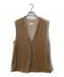 BALLSEY（ボールジィ）の古着「マットベロア Vネックベスト」｜ベージュ