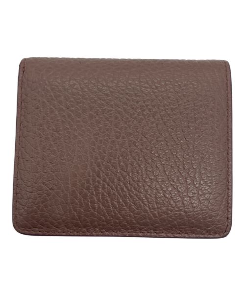 Maison Margiela（メゾンマルジェラ）Maison Margiela (メゾンマルジェラ) バイフォールド カーフレザー ウォレット/S56U10140 ピンクの古着・服飾アイテム