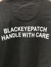 中古・古着 THE BLACK EYE PATCH (ブラックアイパッチ) HANDLE WITH CARE CREWSWEAT/取扱注意/スウェット/クルーネックスウェット ブラック サイズ:L：11000円