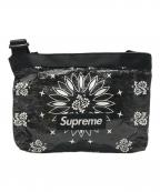 SUPREMEシュプリーム）の古着「Bandana Trap S ide bag」｜ブラック×ホワイト