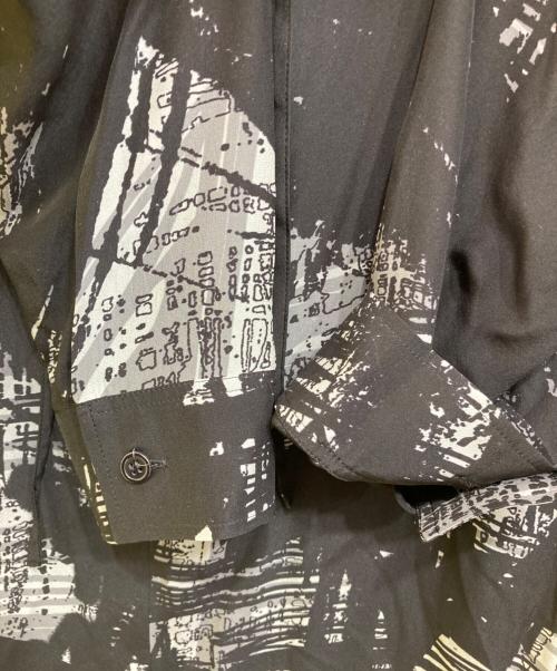 YOHJI YAMAMOTO（ヨウジヤマモト）YOHJI YAMAMOTO (ヨウジヤマモト) 総柄ブラウスワンピース ブラック サイズ:2の古着・服飾アイテム