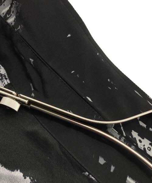 YOHJI YAMAMOTO（ヨウジヤマモト）YOHJI YAMAMOTO (ヨウジヤマモト) 総柄ブラウスワンピース ブラック サイズ:2の古着・服飾アイテム