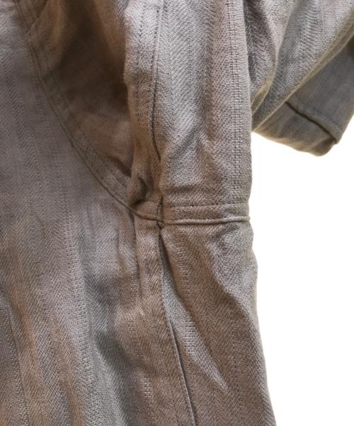 IENA LA BOUCLE（イエナ ラ ブークル）IENA LA BOUCLE (イエナ ラ ブークル) リネンコットンヘリンボン サスペンダーパンツ2サロペット/23030914152030 オリーブ サイズ:36の古着・服飾アイテム