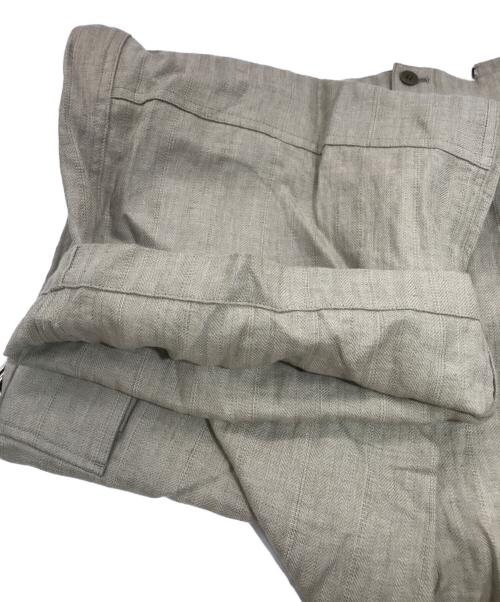 IENA LA BOUCLE（イエナ ラ ブークル）IENA LA BOUCLE (イエナ ラ ブークル) リネンコットンヘリンボン サスペンダーパンツ2サロペット/23030914152030 オリーブ サイズ:36の古着・服飾アイテム