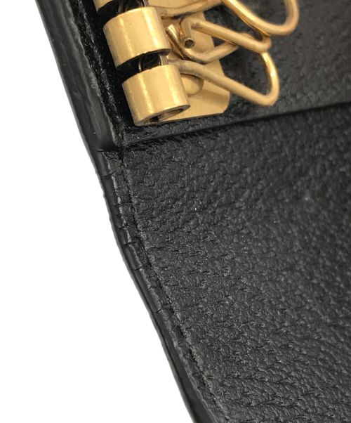 GUCCI（グッチ）GUCCI (グッチ) シェリーライン6連キーケース ブラックの古着・服飾アイテム
