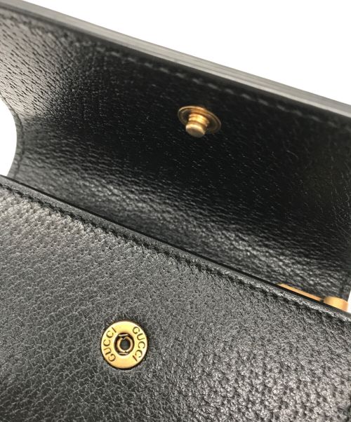 GUCCI（グッチ）GUCCI (グッチ) シェリーライン6連キーケース ブラックの古着・服飾アイテム