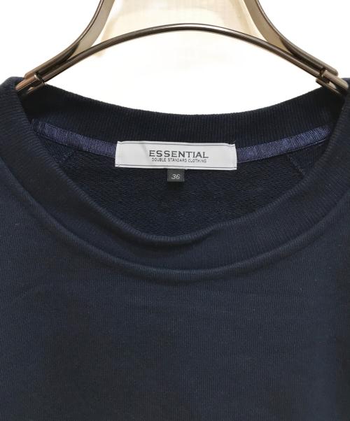 DOUBLE STANDARD CLOTHING（ダブルスタンダードクロージング）DOUBLE STANDARD CLOTHING (ダブルスタンダードクロージング) ESSENTIALカットアウト裏毛ワンピース/2501-031-241B ネイビー サイズ:36の古着・服飾アイテム