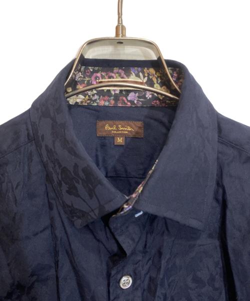 Paul Smith COLLECTION（ポールスミス コレクション）Paul Smith COLLECTION (ポールスミス コレクション) フラワープリントシャツ/124395 ネイビー サイズ:Mの古着・服飾アイテム