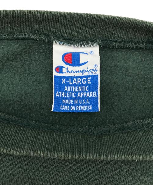 Champion（チャンピオン）Champion (チャンピオン) クルーネックスウェット グリーン サイズ:XLの古着・服飾アイテム