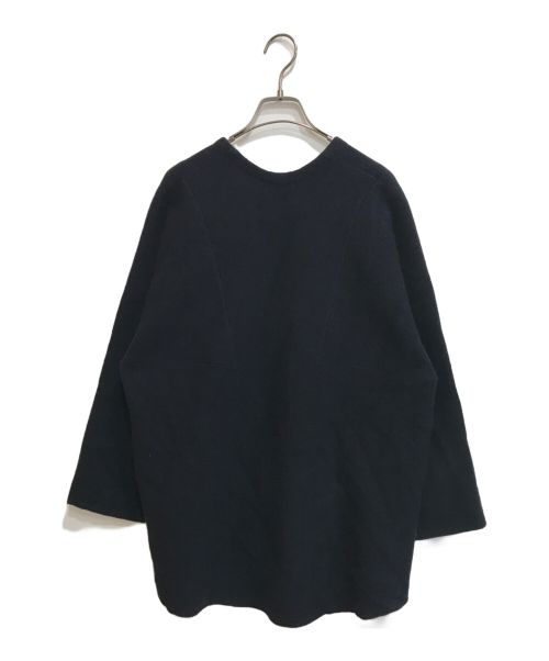 BALLSEY（ボールジィ）BALLSEY (ボールジィ) ダブルフェイスフォックス Vネックカーディガン/11-02-24-02201 ネイビー サイズ:Sの古着・服飾アイテム