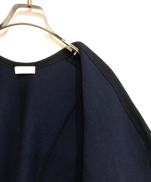 BALLSEY（ボールジィ）BALLSEY (ボールジィ) ダブルフェイスフォックス Vネックカーディガン/11-02-24-02201 ネイビー サイズ:Sの古着・服飾アイテム