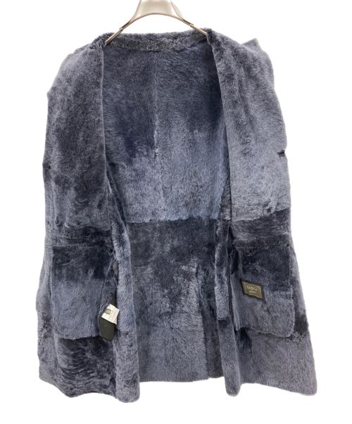 EPOCA UOMO（エポカ ウォモ）EPOCA UOMO (エポカ ウォモ) シープレザームートンコート/M1C90-259-28 ネイビー サイズ:46の古着・服飾アイテム