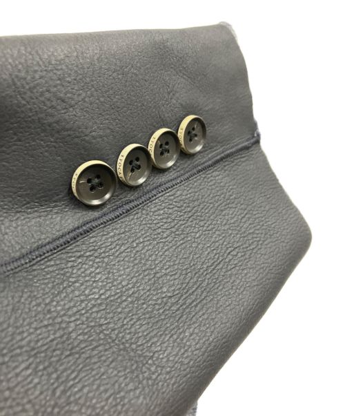 EPOCA UOMO（エポカ ウォモ）EPOCA UOMO (エポカ ウォモ) シープレザームートンコート/M1C90-259-28 ネイビー サイズ:46の古着・服飾アイテム