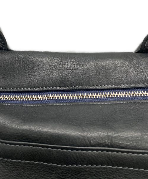 FIVEWOODS（ファイブウッズ）FIVEWOODS (ファイブウッズ) PLATEAUレザーボストンバッグ ブラックの古着・服飾アイテム