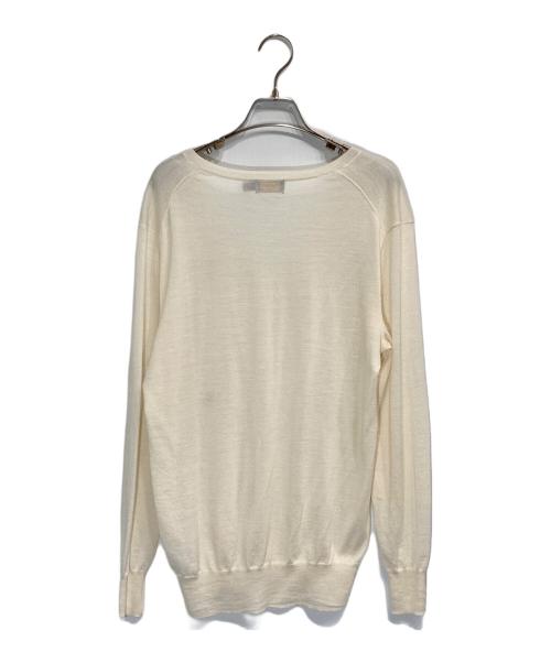 POLO RALPH LAUREN（ポロ・ラルフローレン）POLO RALPH LAUREN (ポロ・ラルフローレン) Vネックニット アイボリー サイズ:ＸＳの古着・服飾アイテム