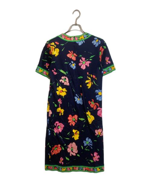 LEONARD（レオナール）LEONARD (レオナール) 花柄ワンピース/0390100 ネイビー サイズ:Mの古着・服飾アイテム