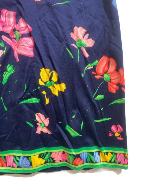 LEONARD（レオナール）LEONARD (レオナール) 花柄ワンピース/0390100 ネイビー サイズ:Mの古着・服飾アイテム