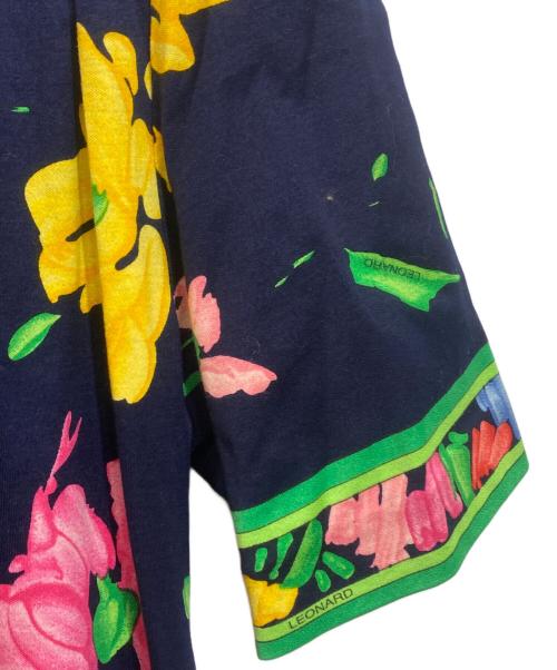 LEONARD（レオナール）LEONARD (レオナール) 花柄ワンピース/0390100 ネイビー サイズ:Mの古着・服飾アイテム