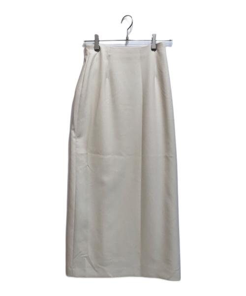 JOSE MOON（ジョゼムーン）JOSE MOON (ジョゼムーン) SIMPLE LINE SKIRT/1723121601-2 アイボリー サイズ:38の古着・服飾アイテム
