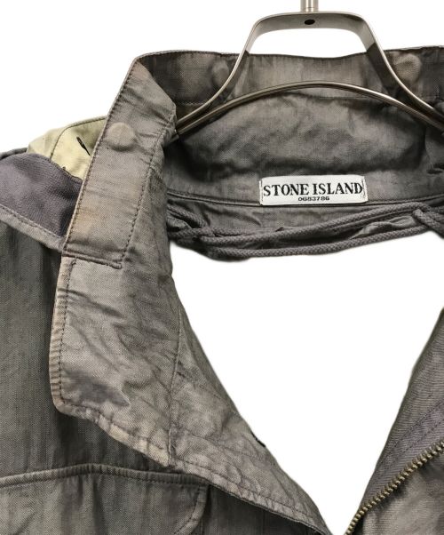 STONE ISLAND（ストーンアイランド）STONE ISLAND (ストーンアイランド) STONE ISLAND/lino flax ジャケット/45154T18 グレー サイズ:ｓの古着・服飾アイテム