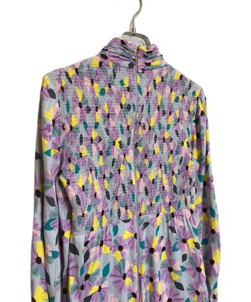 Kate Spade（ケイトスペード）Kate Spade (ケイトスペード) フローラルスモックワンピース/NJMUA956 ブルーの古着・服飾アイテム