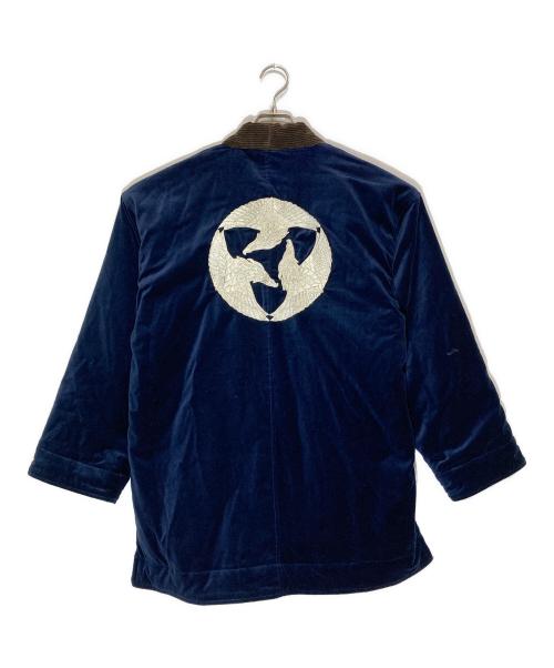 CALEE（キャリー）CALEE (キャリー) EMBROYDERY HAPPI COAT ネイビー サイズ:Mの古着・服飾アイテム
