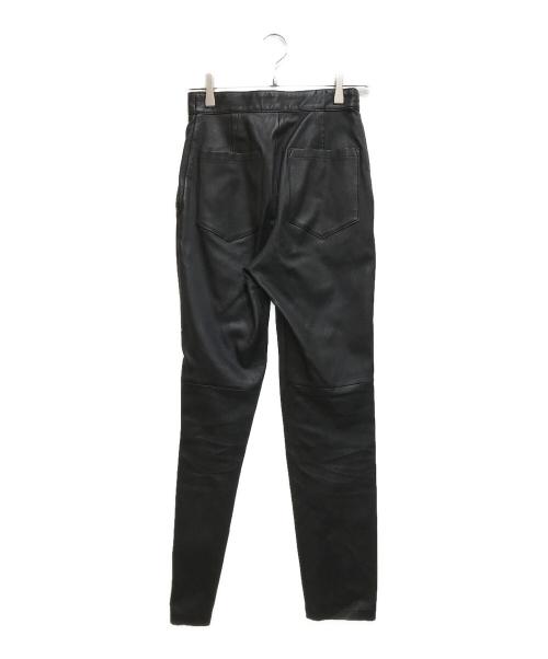 H BEAUTY&YOUTH（エイチ ビューティー&ユース）H BEAUTY&YOUTH (エイチ ビューティー&ユース) LEATHER SLIM PANTS ブラック サイズ:36の古着・服飾アイテム