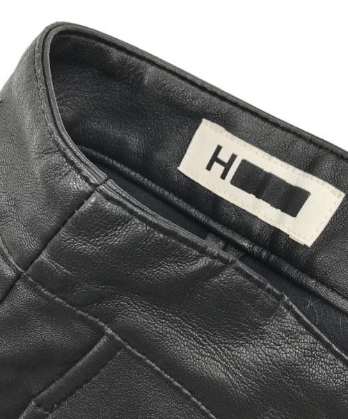 H BEAUTY&YOUTH（エイチ ビューティー&ユース）H BEAUTY&YOUTH (エイチ ビューティー&ユース) LEATHER SLIM PANTS ブラック サイズ:36の古着・服飾アイテム