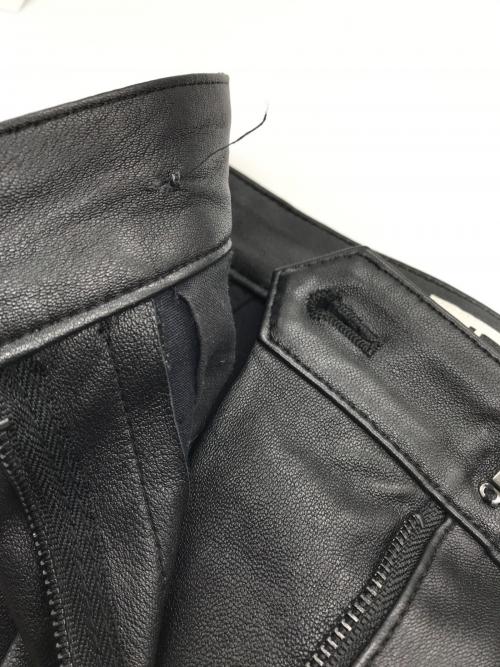 H BEAUTY&YOUTH（エイチ ビューティー&ユース）H BEAUTY&YOUTH (エイチ ビューティー&ユース) LEATHER SLIM PANTS ブラック サイズ:36の古着・服飾アイテム