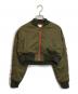 &ELLECY（アンドエルシー）の古着「ショートブルゾン」｜カーキ