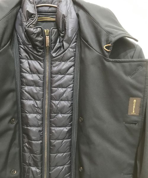 MOORER（ムーレー）MOORER (ムーレー) デタッチャブルスタンドカラー トレンチコート/MINOSSE-ADS ネイビー サイズ:46の古着・服飾アイテム