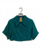 Tnewtiesトゥエンティーズ）の古着「クラシカルパターンブラウス」｜グリーン