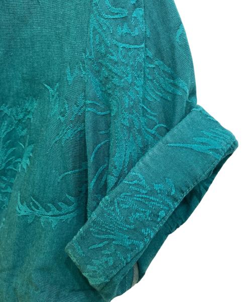 Tnewties（トゥエンティーズ）Tnewties (トゥエンティーズ) クラシカルパターンブラウス グリーン サイズ:Sの古着・服飾アイテム