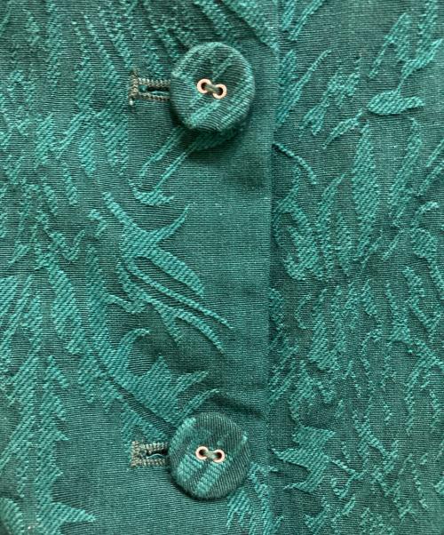 Tnewties（トゥエンティーズ）Tnewties (トゥエンティーズ) クラシカルパターンブラウス グリーン サイズ:Sの古着・服飾アイテム