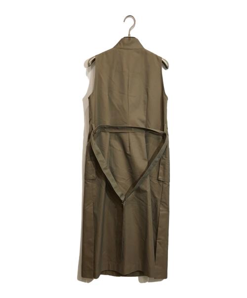 foufou（フーフー）foufou (フーフー) ハイネックフラップドレスワンピース/high neck wrap dress/FF202OP01 ベージュの古着・服飾アイテム