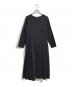foufou（フーフー）の古着「【THE DRESS #02】tuck one piece/FF82OP01」｜ブラック