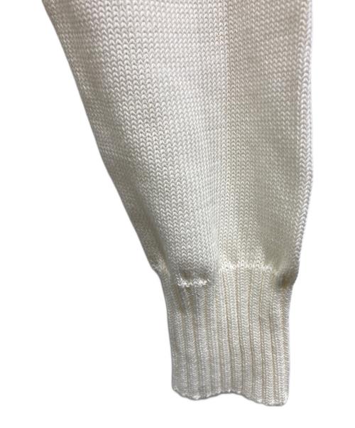 Drumohr（ドルモア）Drumohr (ドルモア) ミドルゲージコットンクルーネックニット ホワイト サイズ:46の古着・服飾アイテム