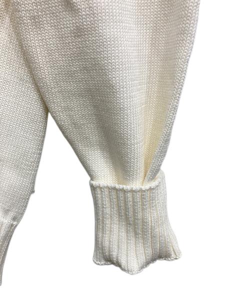 Drumohr（ドルモア）Drumohr (ドルモア) ミドルゲージコットンクルーネックニット ホワイト サイズ:46の古着・服飾アイテム