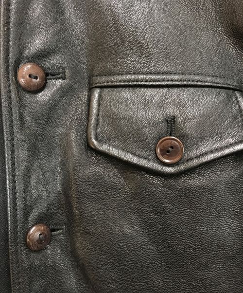 COOTIE（クーティー）COOTIE (クーティー) ゴートレザージャケット ブラック サイズ:Mの古着・服飾アイテム