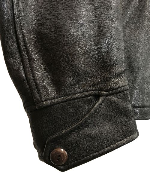 COOTIE（クーティー）COOTIE (クーティー) ゴートレザージャケット ブラック サイズ:Mの古着・服飾アイテム