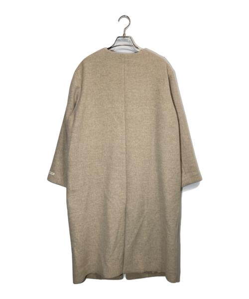 JOURNAL STANDARD relume（ジャーナルスタンダード レリューム）JOURNAL STANDARD relume (ジャーナルスタンダード レリューム) LANA WOOL 140クルーネックコート ベージュ サイズ:36の古着・服飾アイテム